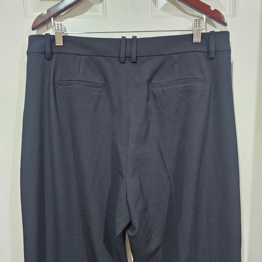 J.Crew Factory Pleated Trouser Pants High Rise Straight Black Leg Size 14 - Picture 3 of 7